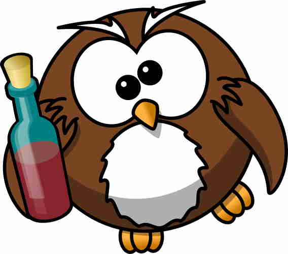 Manipulation 5, supplément : fichier : owl-alcohol_40.jpg  de taille : 17'006 octets Sauvegarde au format .jpg, même en basse qualité de 40 donne un fichier plus grand que celui au format .png réduit à 64 couleurs.